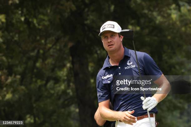 Harris English during the final round of the World Golf Championships-FedEx St. Jude Invitational, August 8, 2021 at TPC Southwind in Memphis,...
