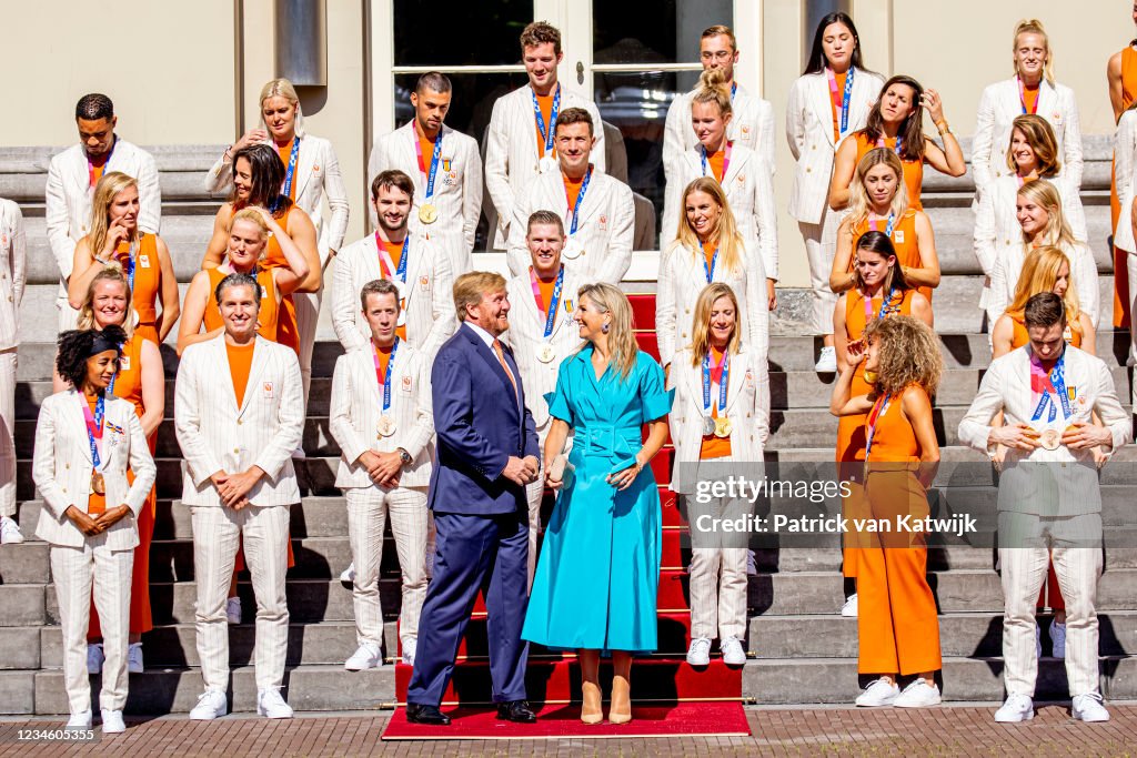 King Willem-Alexander And Queen Maxima Wellcome Dutch Olympics Medal Winners
