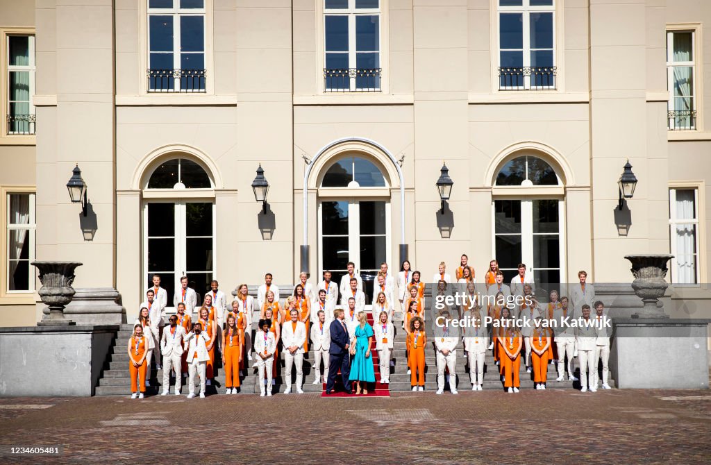 King Willem-Alexander And Queen Maxima Wellcome Dutch Olympics Medal Winners