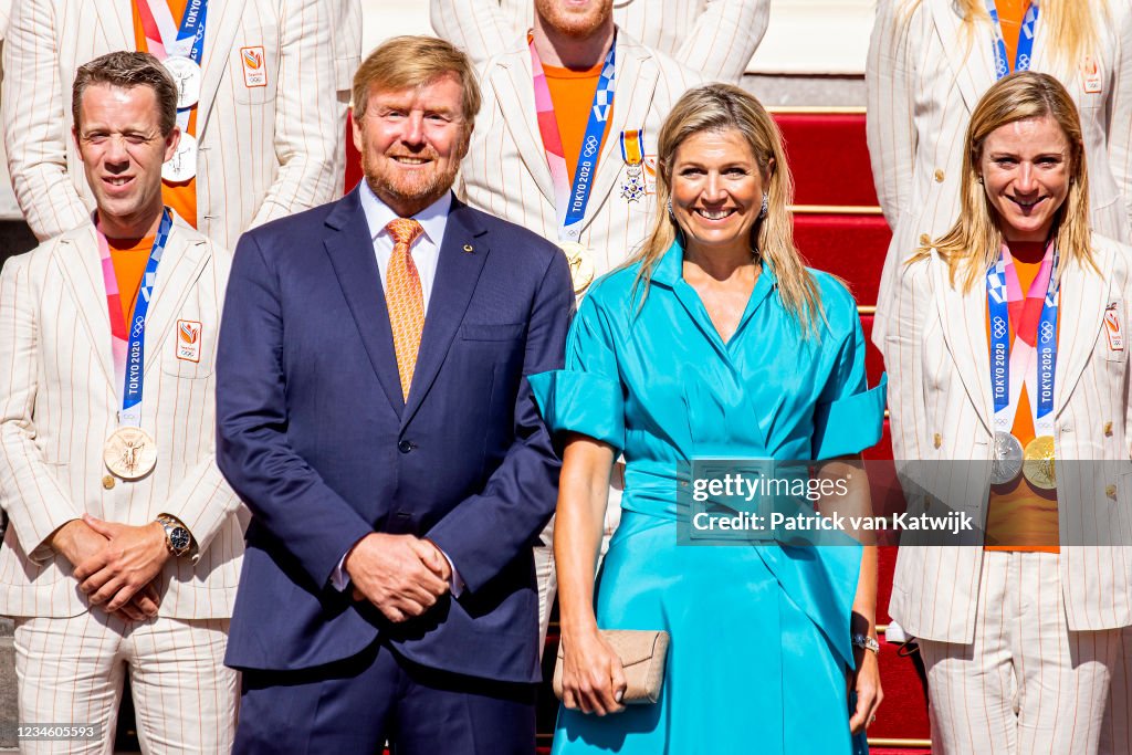 King Willem-Alexander And Queen Maxima Wellcome Dutch Olympics Medal Winners