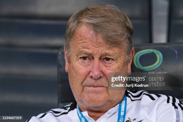 Rosenborg head coach Age Hareide during the UEFA Conference League: Third Qualifying Round Leg Two match between NK Domzale and Rosenborg at Stozice...