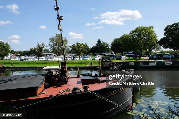 Sunny day in Ely, Cambridgeshire. The River Great Ouse.