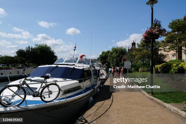 Sunny day in Ely, Cambridgeshire. The River Great Ouse.