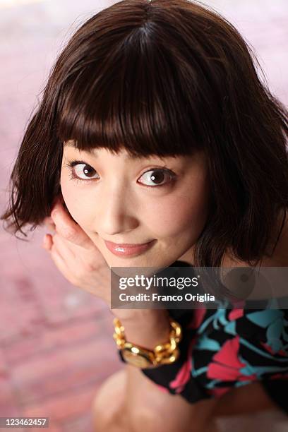 Actress Takako Tokiwa from the film "Cut" poses for a portrait session during the 68th Venice Film Festival at the Spazio Cinecitta on September 1,...