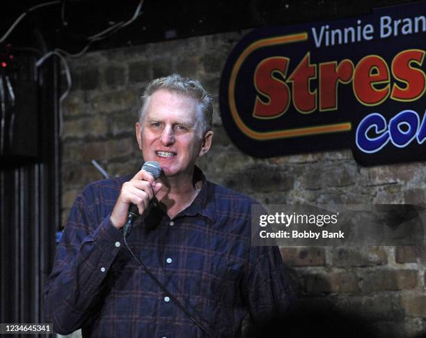 Michael Rapaport performs at The Stress Factory Comedy Club on August 12, 2021 in New Brunswick, New Jersey.