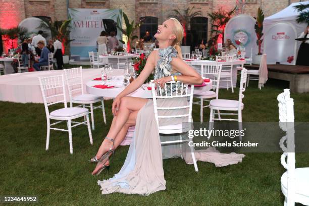 Franziska Knuppe during the Raffaello Summer Dinner 2021 on August 12, 2021 at KPM, Koenigliche Porzellan Manufaktur in Berlin, Germany.