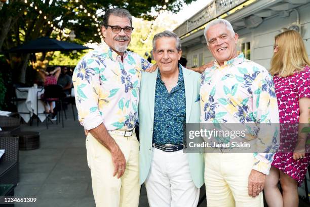 Brian Mott, Greg D'Elia and Jimmy Mack attend Southampton African American Museum Benefit Party hosted by Jean Shafiroff & Martin Shafiroff and Aisha...
