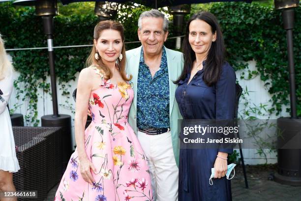 Jean Shafiroff, Greg D'Elia and Mirella Cameran-Reilly attend Southampton African American Museum Benefit Party hosted by Jean Shafiroff & Martin...