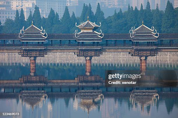 dong style bridge in changsha - changsha stock pictures, royalty-free photos & images