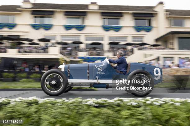 Locomobile Junior 8 Special awarded 2nd place in the Miller class at the 2021 Pebble Beach Concours d'Elegance in Pebble Beach, California, U.S., on...