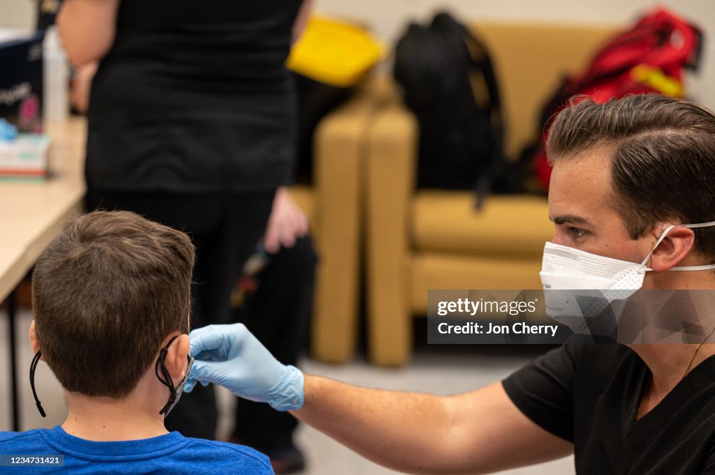 Elementary School Kids In Louisville, Kentucky Get Tested For Covid-19, As The County Prepares For In Person Learning