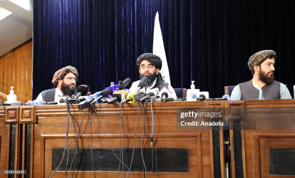 Taliban spokesperson Zabihullah Mujahid holds press conferenceâââââââ