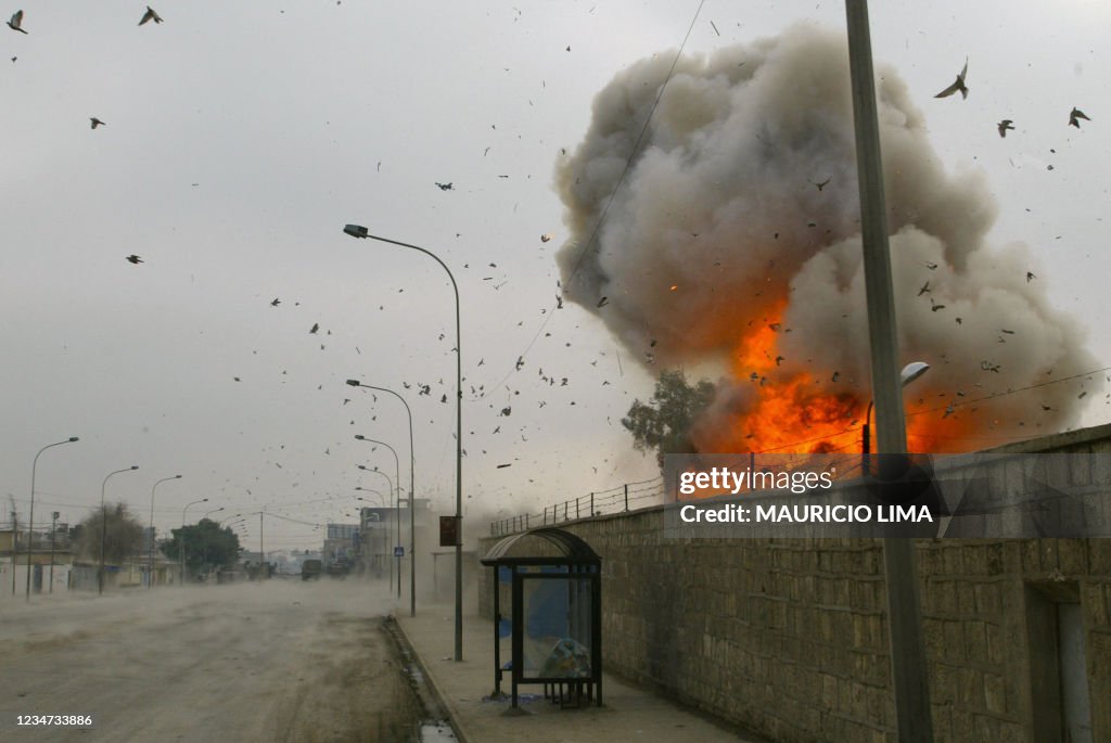 IRAQ-US-MOSUL-CAR BOMB-EXPLOSION