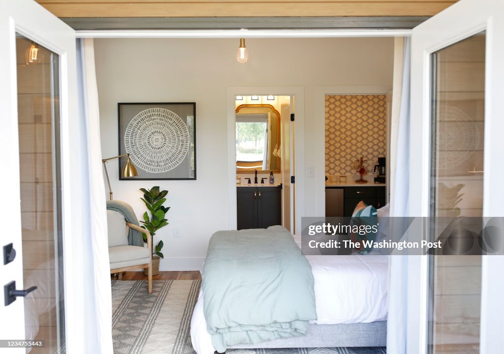 A detail look at the brand new America at Home Study's Concept House in North Carolina. The home is a response to the change in living patterns brought on by the COVID-19 pandemic.