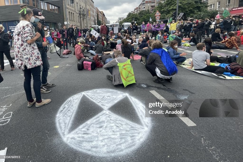 Environmentalists' climate protest in Berlin