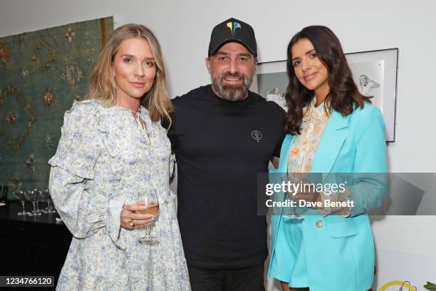 Candice Brown, Ant Middleton and Lucy Mecklenburgh attend the launch of Frankie Bridge's new book "GROW: Motherhood, Mental Health & Me" at SohoWorks...