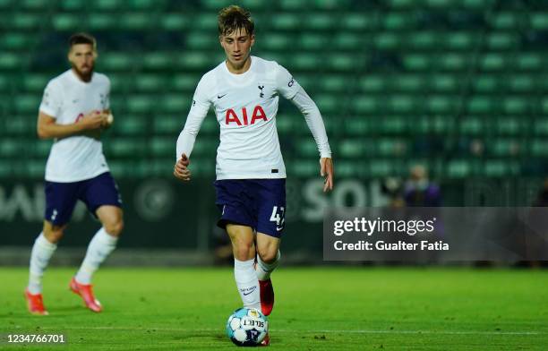 Jack Clarke of Tottenham Hotspur FC in action during the UEFA Europa Conference League match between FC Pacos de Ferreira and Tottenham Hotspur at...