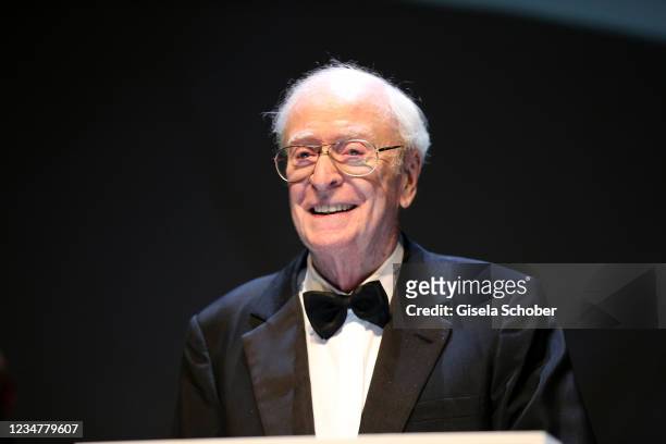 Sir Michael Caine is awarded with the Crystal Globe for Outstanding Contribution to World Cinema at the 55th Karlovy Vary International Film Festival...