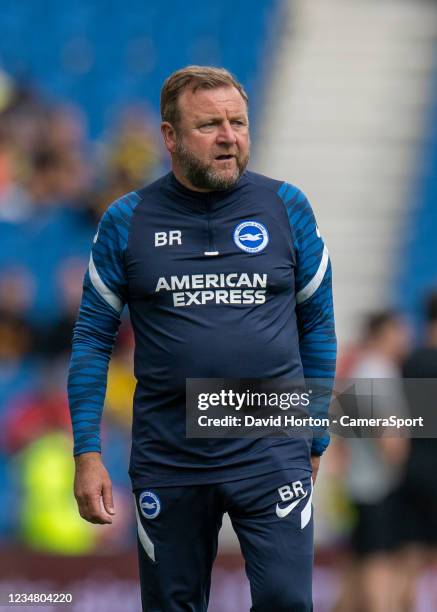 Brighton & Hove Albion's Assistant Head Coach Billy Reid during the Premier League match between Brighton & Hove Albion and Watford at American...