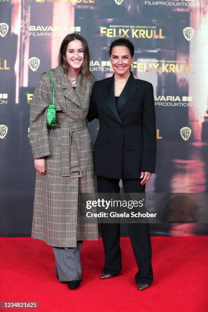 Desiree Nosbusch and her daughter Luka Kloser during the premiere of the movie "Bekenntnisse des Hochstaplers Felix Krull" at Astor Filmlounge on...