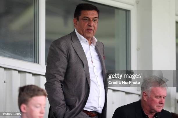 Hartlepool United Chairman Raj Singh during the Sky Bet League 2 match between Hartlepool United and Walsall at Victoria Park, Hartlepool on Saturday...