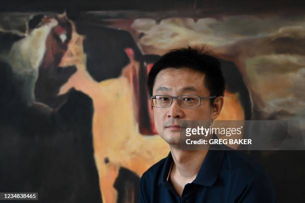 This photo taken on July 5, 2021 shows Li Di, the CEO of XiaoIce, a cutting-edge artificial intelligence system designed to create emotional bonds...