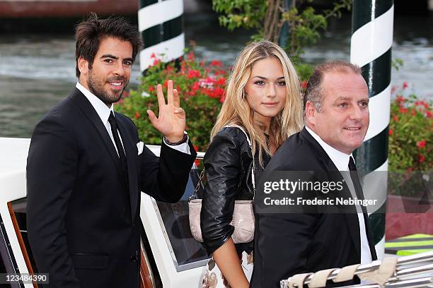 Eli Roth and Emanuela Postacchini attend the 68th Venice Film Festival on September 3, 2011 in Venice, Italy.