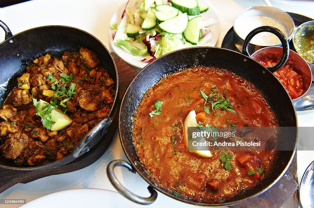 Curry food in England