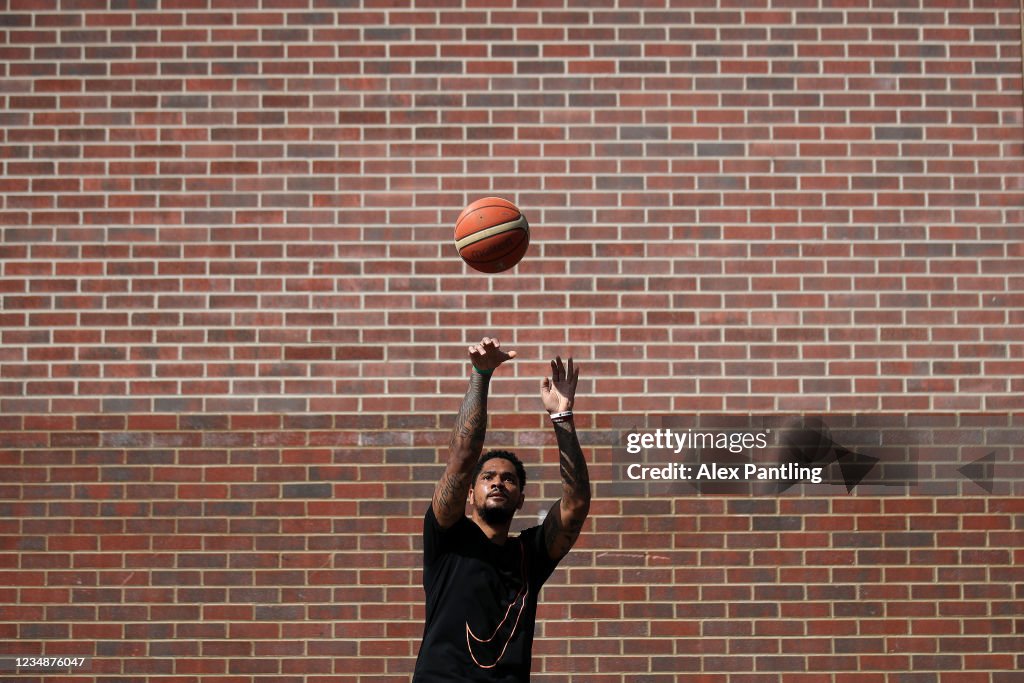 London Lions Basketball Player Ed Lucas Trains during the Coronavirus Pandemic