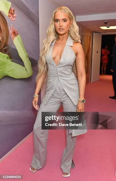 Molly-Mae Hague attends the launch party of Molly Mae's Pretty Little Thing collection at Novikov on August 26, 2021 in London, England.