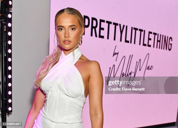 Molly-Mae Hague attends the launch party of Molly Mae's Pretty Little Thing collection at Novikov on August 26, 2021 in London, England.