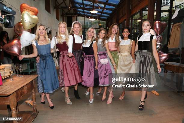 Karolin Kandler, Tina Kaiser, Monica Ivancan, Kinga Mathe, Cathy Hummels, Alexandra Kamp, Rahima Arsalan and Alissa Mathe during the Kingas...