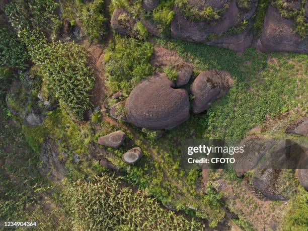 Chinese Red Standing Rocks 33 Sinian Stock Photos, High-Res Pictures, and Images - Getty Images