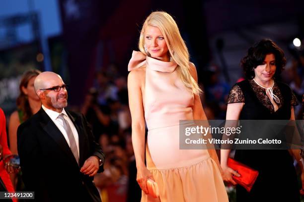 Actress Gwyneth Paltrow attends the 'Contagion' premiere during the 68th Venice Film Festival at Palazzo del Cinema on September 3, 2011 in Venice,...