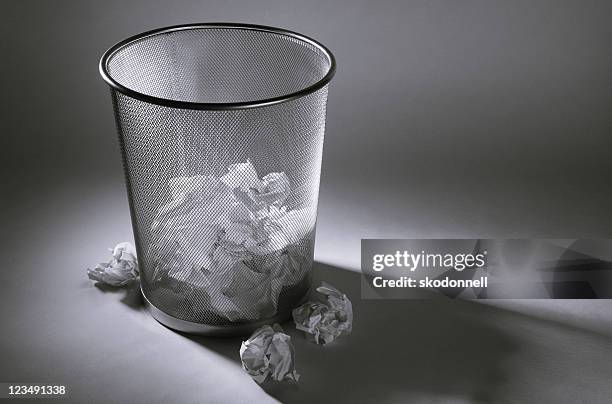 writers block - dustbin stock pictures, royalty-free photos & images