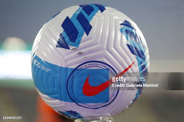 The ball of the match during the Serie A match between ACF Fiorentina and Torino FC at Stadio Artemio Franchi on August 28, 2021 in Florence, Italy .