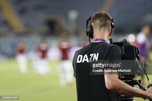 Tv general view during the Serie A match between ACF Fiorentina and Torino FC at Stadio Artemio Franchi on August 28, 2021 in Florence, .