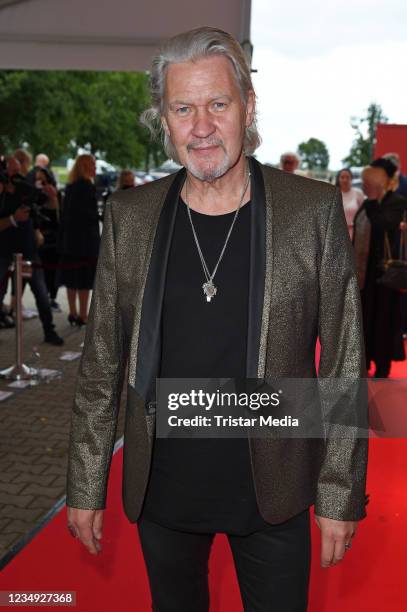 Irish singer Johnny Logan during the Goldene Sonne Award 2021 at Wunderland on August 28, 2021 in Kalkar, Germany.