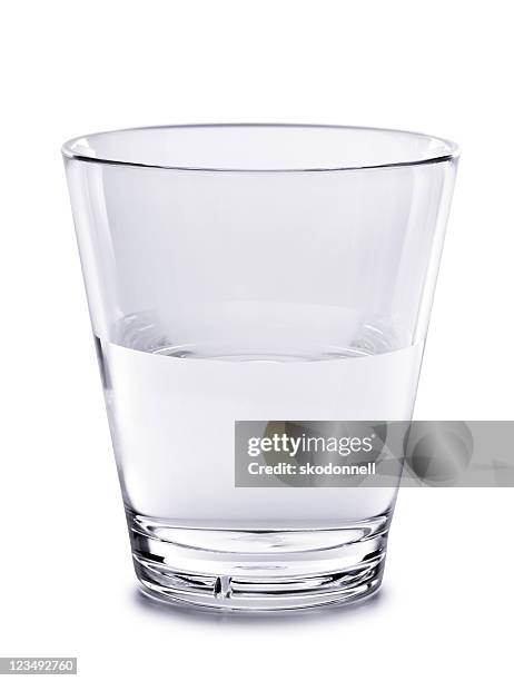 glass half full - glass of water 個照片及圖片檔