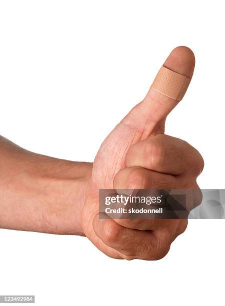 band aid - thumb stock pictures, royalty-free photos & images