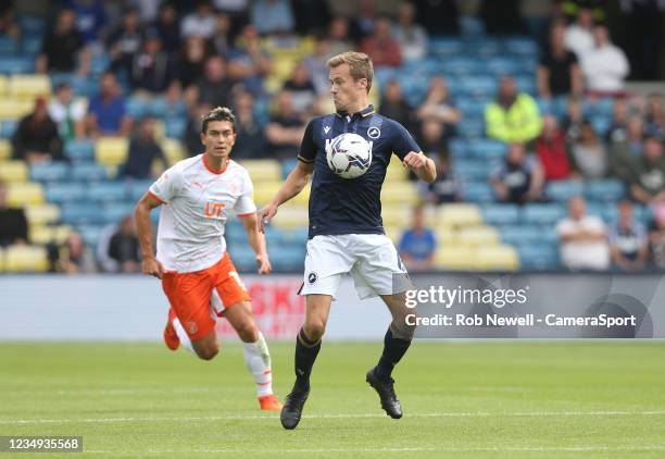 Millwall's Maikel Kieftenbeld during the Sky Bet Championship match between Millwall and Blackpool at The Den on August 28, 2021 in London, England.