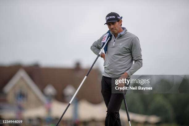 Alfredo Garcia- Heredia from Spain during a seven round playoff on at the 18th and 10th holes on Day Four of the B-NL Challenge Trophy at The Dutch...