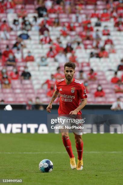 Rafa Silva midfielder of SL Benfica in action during the Liga Portugal Bwin match between SL Benfica and CD Tondela at Estadio da Luz on 29th August,...