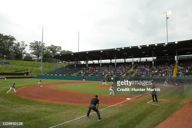 General view of Team Michigan and Team Ohio during the 2021 Little League World Series at Howard J Lamade Stadium on Sunday, August 29, 2021 in South...