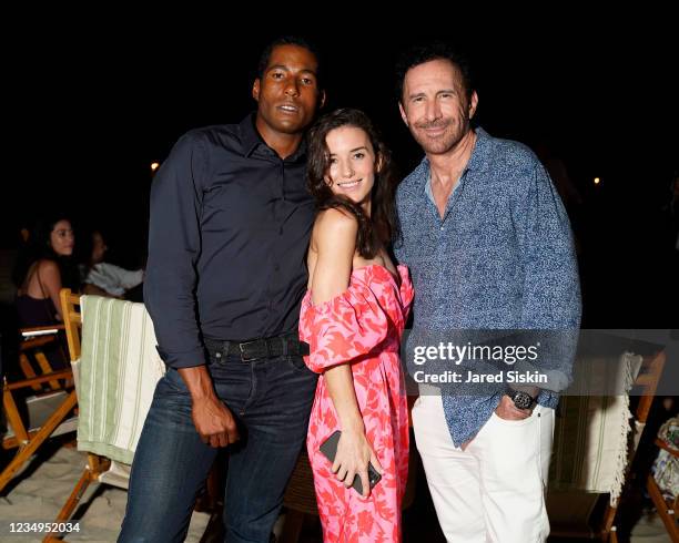 Hassan Pierre, Kick Kennedy and Peter Thomas Roth attend WELL/BEINGS Fourth Annual Full Circle Benefit at The Bridgehampton Tennis & Surf Club on...