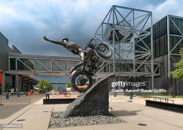 General views of the Harley-Davidson Museum on August 29, 2021 in Milwaukee, Wisconsin.