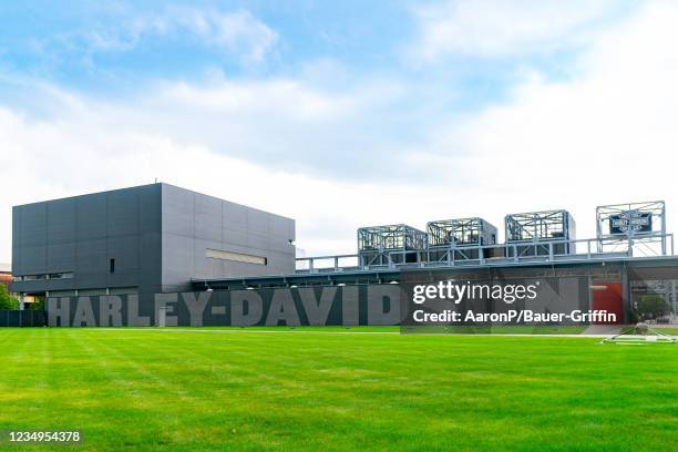 General views of the Harley-Davidson Museum on August 29, 2021 in Milwaukee, Wisconsin.