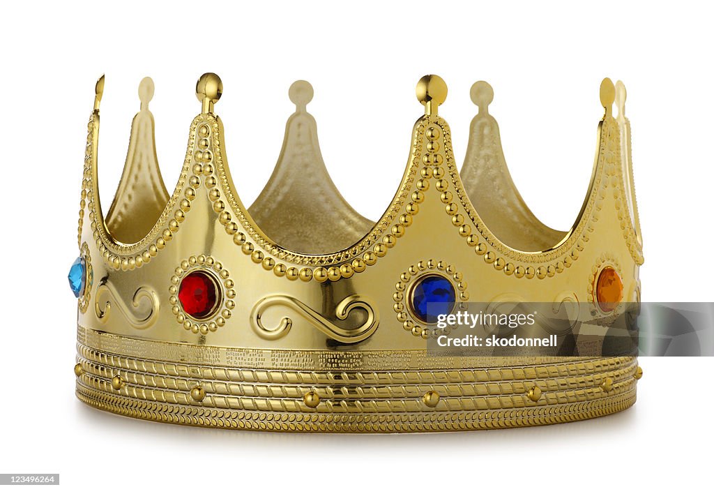 Könige Krone auf Weiß