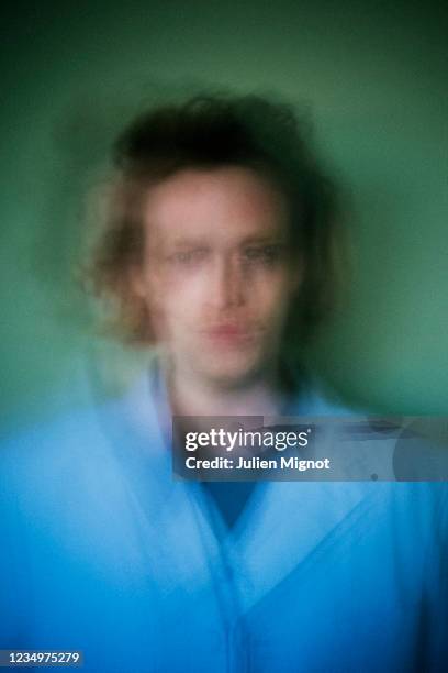 Actor Caleb Landry Jones poses for a portrait on July 15, 2021 in Cannes, France.