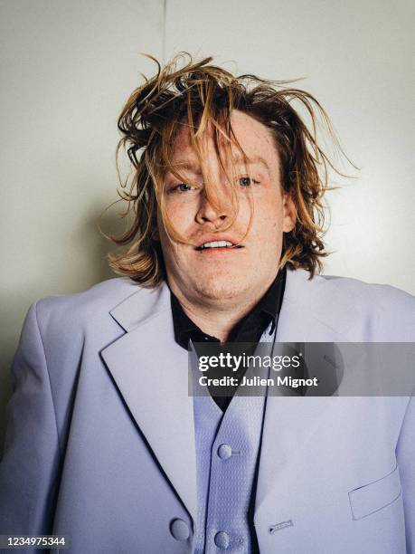 Actor Caleb Landry Jones poses for a portrait on July 15, 2021 in Cannes, France.